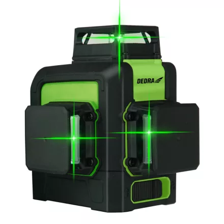 Dedra MC0904 Multilézer/kombináltlézer 3D Sharp LED (zöld), 30m, beépített akkuval