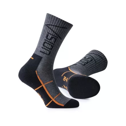 Munkavédelmi Zokni H1497 Ardon Vision szürke-fekete 46-48