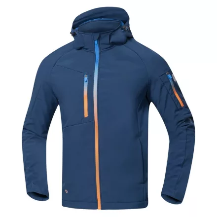 Munkavédelmi Dzseki Ardon Creatron 4XL-es, kék-neon Softshell H6698