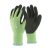 Munkavédelmi  Kesztyű TOP THG újrahasznosított, zöld-fekete, latexhab mártott 8/M