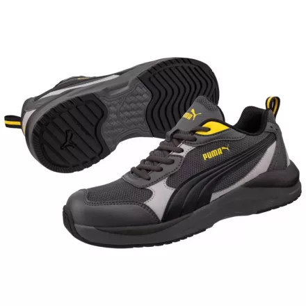 Munkavédelmi  Cipő PUMA Shift Grey/Yellow Low szürke-sárga HRO S1PS SR PUM-647780 41-es