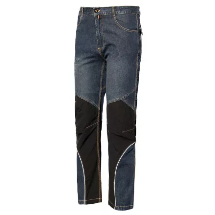 Munkavédelmi  Deréknadrág  ISSALINE Extreme Farmer kék/fekete XL ISSA-8838B-040-XL