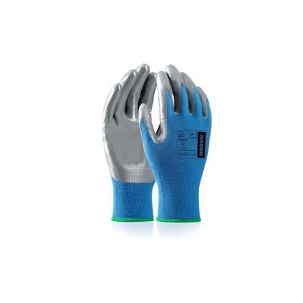 Munkavédelmi Védőkesztyű, NITRAX, egyszerhasználatos, Nitril, púdermentes /100db kék S-es
