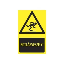 Műanyag tábla 160x250mm (BOTLÁSVESZÉLY! )