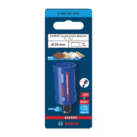   Bosch 2608901918 EXPERT Construction MaterialPower Change Plus körkivágó, 35 x 60 mm