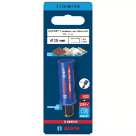   Bosch 2608901915 EXPERT EXPERT Construction MaterialPower Change Plus körkivágó, 25 x 60 mm
