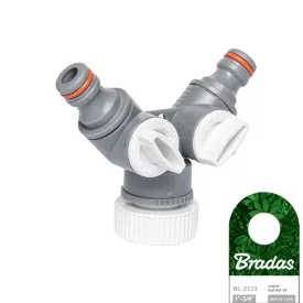   TT BRADAS WHITE LINE WL-2222 Y csatlakozó elem, elzárható  150063