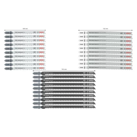 Bosch 2607011946 PRO Wood and Metal Rough Cut szúrófűrészlap készlet 30 részes