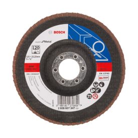   Bosch 2608607347 X551 Lamellástárcsa 125mm, P120, FÉM/INOX