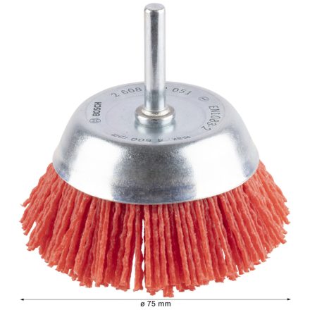 Bosch 2608622051 PRO Multi Material clean Nejlonfazékkefe 75x1mm, G80, hengeres befogás