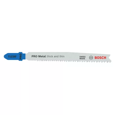 Bosch 2608638473 PRO Metal thick and thin T123XF Szúrófűrészlap 100mm, FÉM/ACÉL
