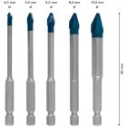 Bosch 2608900597 EXPERT HEX-9 HARD CERAMIC 5db-os fúrószár készlet  átm.4 / 5 / 6 / 8 / 10 mm