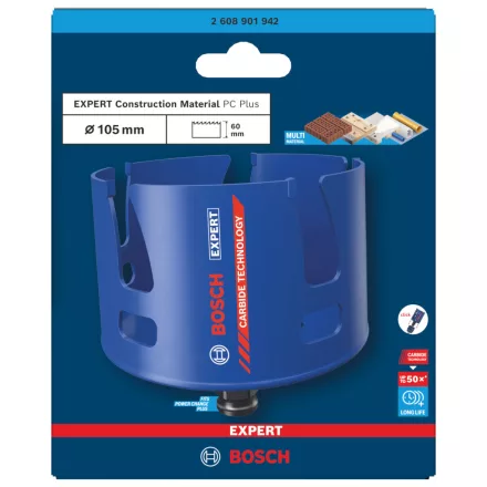 Bosch 2608901942 EXPERT Construction Material körkivágó, 105 m