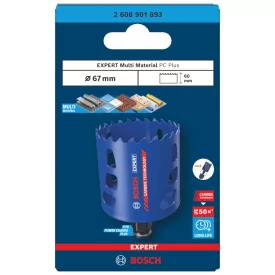   Bosch 2608901893 EXPERT Tough Material keményfémfogú körkivágó, 67 mm