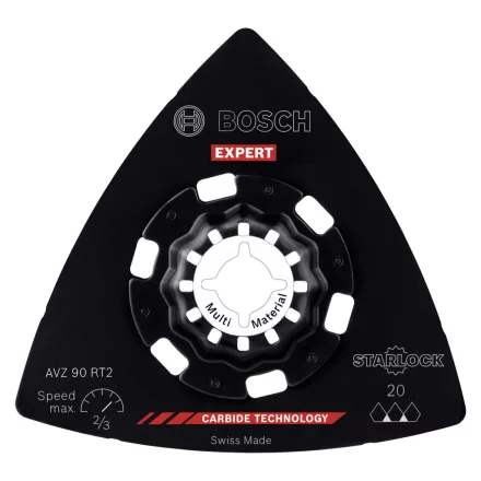 Bosch EXPERT AVZ 90 RT2 Carbide 2608902061 Multiszerszám csiszolótalp 90mm, szemcse: 20