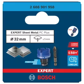   Bosch 2608901958 EXPERT Carbide Sheet Metal Körkivágó, 32 mm