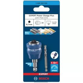   Bosch 2608902034 EXPERT HEX 8.7 Központi fúró PowerChangePlus+HSS-G Progressor for Wood&Metal, 85 mm