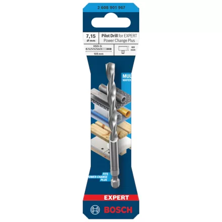 Bosch 2608901967 EXPERT HSS-G központosító fúrószár PCP Tough Material, 105 mm