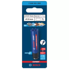   Bosch 2608901880 EXPERT Tough Material keményfémfogú körkivágó, 22 mm