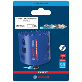   Bosch 2608901898 EXPERT Tough Material keményfémfogú körkivágó, 80 mm
