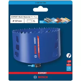   Bosch 2608901904 EXPERT Tough Material keményfémfogú körkivágó, 127 mm