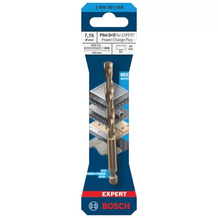 Bosch 2608901969 EXPERT HSS-Co központosító fúrószár PCP Tough Material, 105 mm