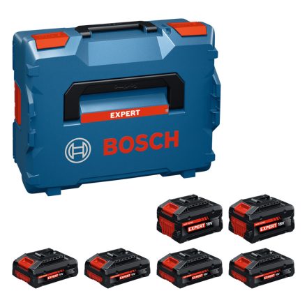 Bosch 1600A0373G Expert EXBA Akkumulátor készlet 4x18V/4,0Ah, 2x18V/8,0Ah, L-Boxx