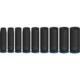 BOSCH 2608003035 PRO dugókulcs 1/4" hosszú 9-PC Set