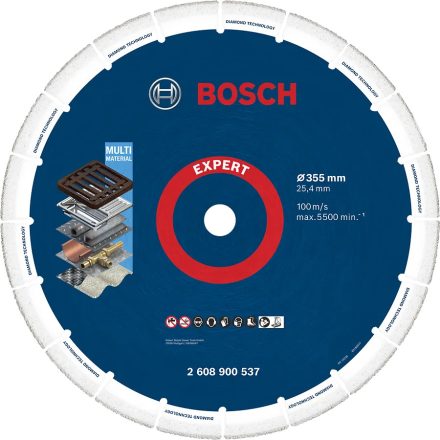 BOSCH 2608900537 Fémvágó gyémánttárcsa 355x25.4mm