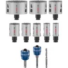 BOSCH 2608594432 PRO Multi Material PC Plus körkivágó készlet, 11 részes