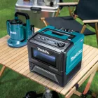 Makita  MW001GZ Akkus mikrohullámú sütő 350/500W 8liter 2x40V akku és töltő nélkül