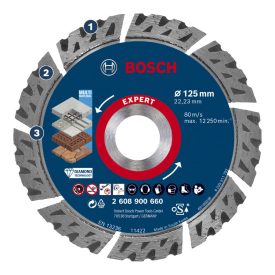   Bosch 2608900660 EXPERT Multimaterial gyémánt vágótárcsa 125x22,23x2,2x12mm