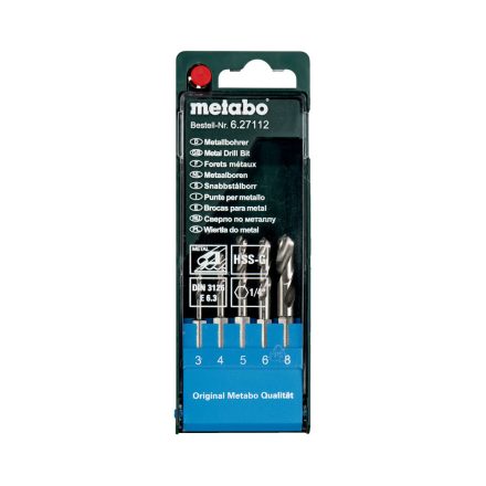 Metabo  627112000 HSS-G készlet, hatlap szár 5 részes
