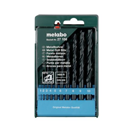 Metabo  627158000 HSS-R- fúró Kazetta 10-részes