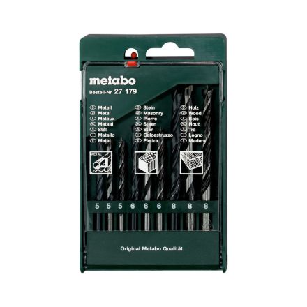 Metabo  627179000 Fúrókészlet-Kazetta 9-részes