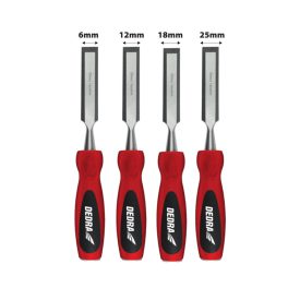 Dedra 06C045 Kézi vésőkészlet, 4 részes (6/12/18/25mm)