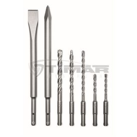 Flex Véső/fúrószár készlet SDS-Plus 7 részes 368.571