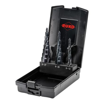 Ruko  101087PRO ULTIMATECUT HSS RunaTEC Lépcsős fúró készlet 3 részes