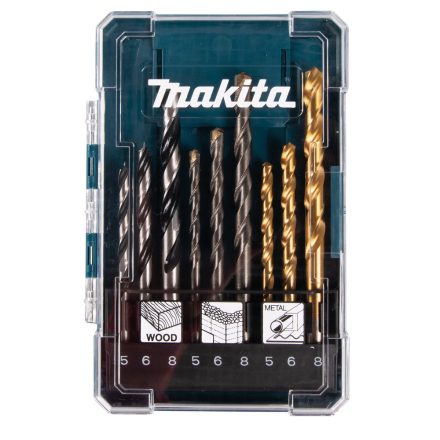 Makita  D-71962 Fúrószár készlet 9részes fa, kő, fém