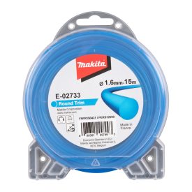   Makita  E-02733 Damil 1.6mm (15m), kerek, kék "roundTRIM"