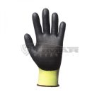Munkavédelmi  Kesztyű Eurocut3 N318HVC sárga-fekete nitril mártott, vágásbiztos, olajálló 1CRBF07  7/S