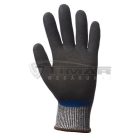 Munkavédelmi  Kesztyű Eurocut5 N555 kék-fekete végig nitril mártott, vágásbiztos, csúszásbiztos, olajálló 1CRFN08  8/M