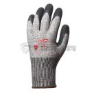 Munkavédelmi  Kesztyű Eurocut5 L580 szürke-fekete latex mártott, vágásbiztos 1CRHB09  9/L