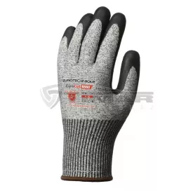   Munkavédelmi  Kesztyű Eurocut5 N560 Szürke nitril mártott, vágásbiztos, olajálló 1CRLG06  6/XS