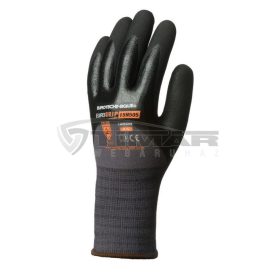   Munkavédelmi  Kesztyű Eurogrip 15N505 fekete duplán nitril mártott, csúszásbiztos 1NIBG08  8/M