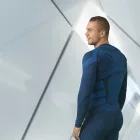 Munkavédelmi  Hosszú ujjú TOP E-UW IRONMAN-T M/L-es kék aláöltözet