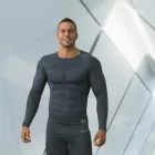 Munkavédelmi  Hosszú ujjú TOP E-UW ULTRON-T XL/2XL-es acélszürke aláöltözet