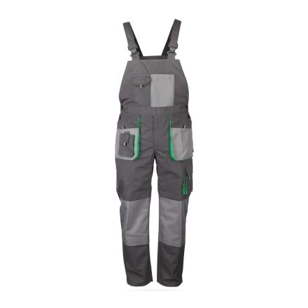 Munkavédelmi  Mellesnadrág TOP GREEN Bibpants (TOP011) M-es szürke