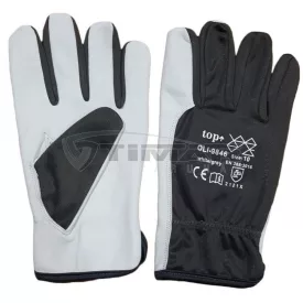  Munkavédelmi  Kesztyű Fehér báránybőr, fekete szatén kézhát TOP_LASARC_(OLI-9846)-8  8/M