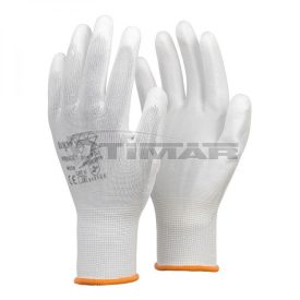   Munkavédelmi  Kesztyű Fehér PU mártott TOP_PRINCE_PLUS-XS  6/XS
